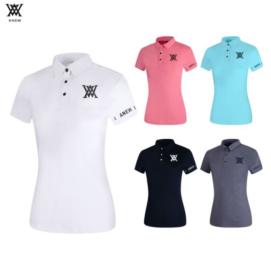 ANEW 골프 5종 여성 기능성 반팔 카라 티셔츠