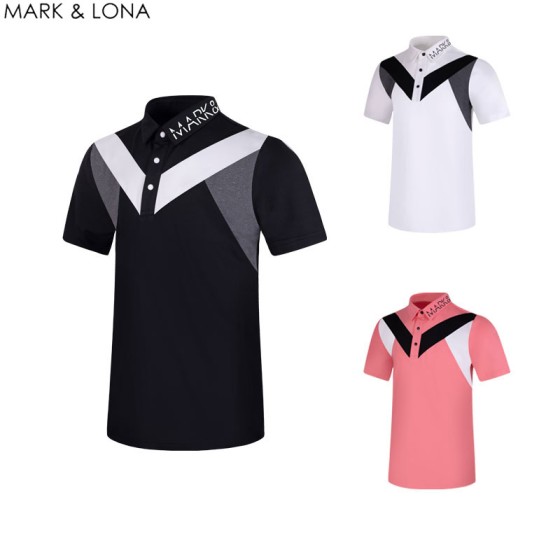 MARK&LONA 골프 3종 남성 기능성 반팔 카라 티셔츠