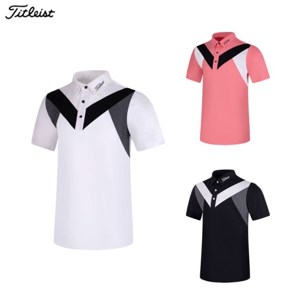 titleist 골프 3종 남성 기능성 반팔 카라 티셔츠