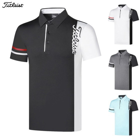 titleist 골프 5종 남성 기능성 반팔 카라 티셔츠