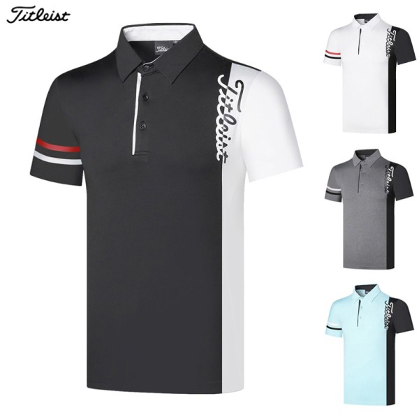 titleist 골프 5종 남성 기능성 반팔 카라 티셔츠