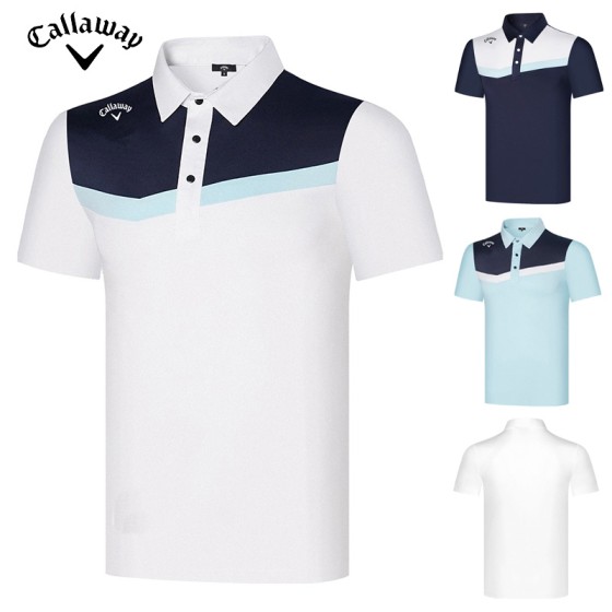 Callaway 골프 3종 남성 기능성 반팔 카라 티셔츠