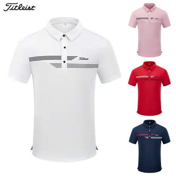 titleist 골프 5종 남성 기능성 반팔 카라 티셔츠