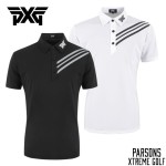 PXG 골프 2종 남성 투톤 기능성 반팔 카라 티셔츠