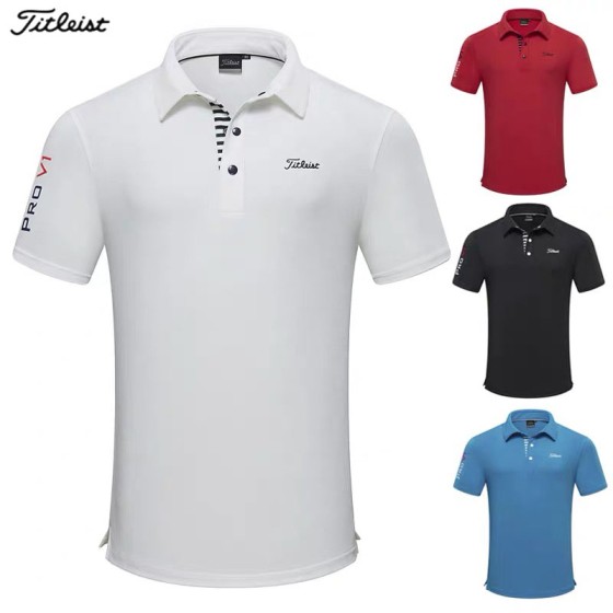titleist 골프 4종 남성 기능성 반팔 카라 티셔츠