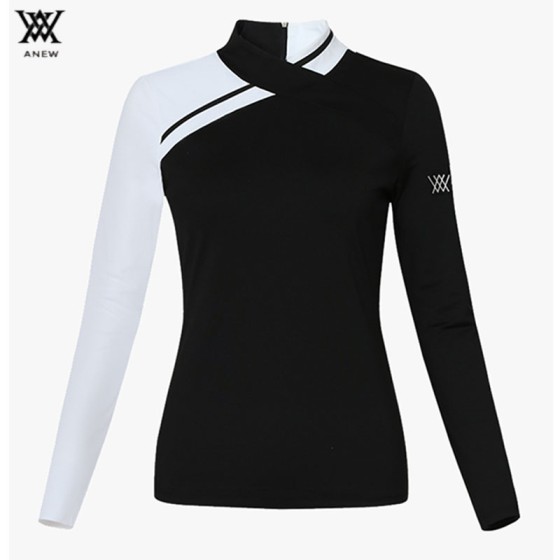 ANEW 골프 여성 기능성 긴팔 목폴라 티셔츠
