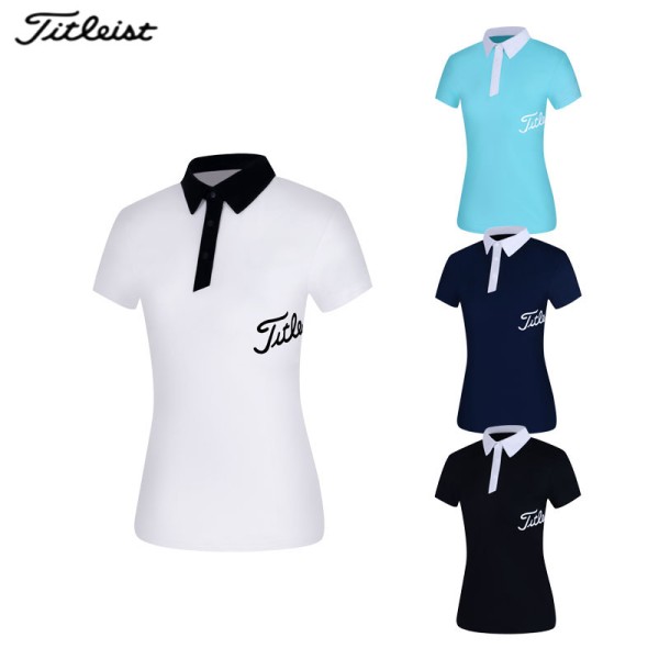 titleist 골프 4종 여성 기능성 반팔 카라 티셔츠