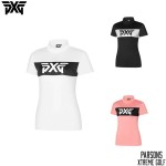 PXG 골프 3종 여성 기능성 목폴라 반팔 티셔츠
