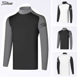 titleist 골프 3종 남성 기능성 긴팔 카라 티셔츠
