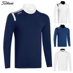 titleist 골프 2종 남성 기능성 긴팔 목폴라 티셔츠