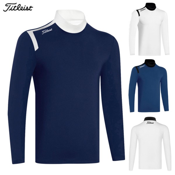 titleist 골프 2종 남성 기능성 긴팔 목폴라 티셔츠