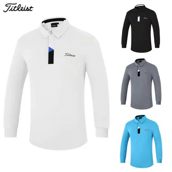 titleist 골프 4종 남성 기능성 긴팔 카라 티셔츠