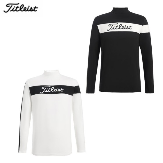 titleist 타이틀리스트 2종 남성 투톤 폴라 긴팔 티셔츠